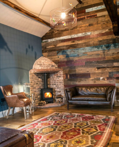 Master bedroom wood burner